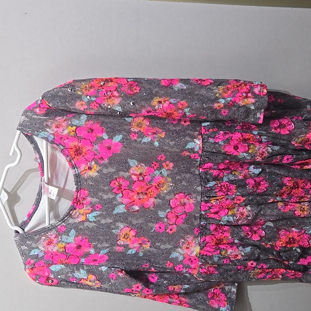 Girls floral print dress